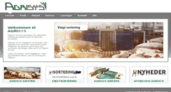 Desktop Screenshot of agrisys.dk